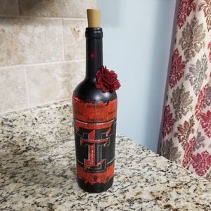 Custom decorative wine bottle with lights